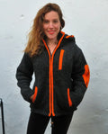 Chaqueta Doble Punto de Lana de merino con Forro Polar