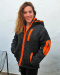 Chaqueta Doble punto de lana de Merino con Forro Polar