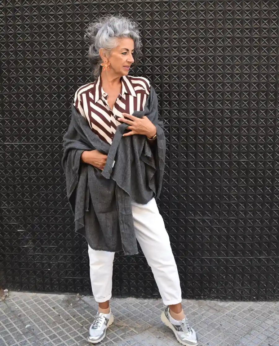 Pashmina de Lana de Cachemira - Gramaje Invierno