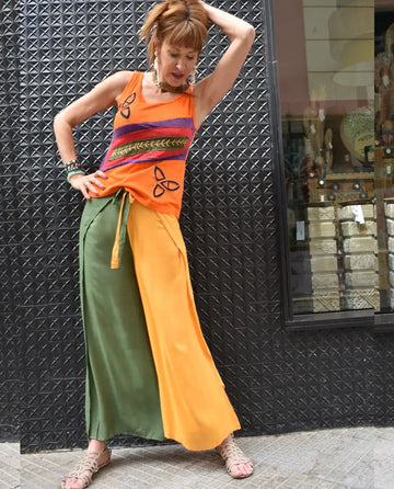 Pantalón Pareo Bicolor